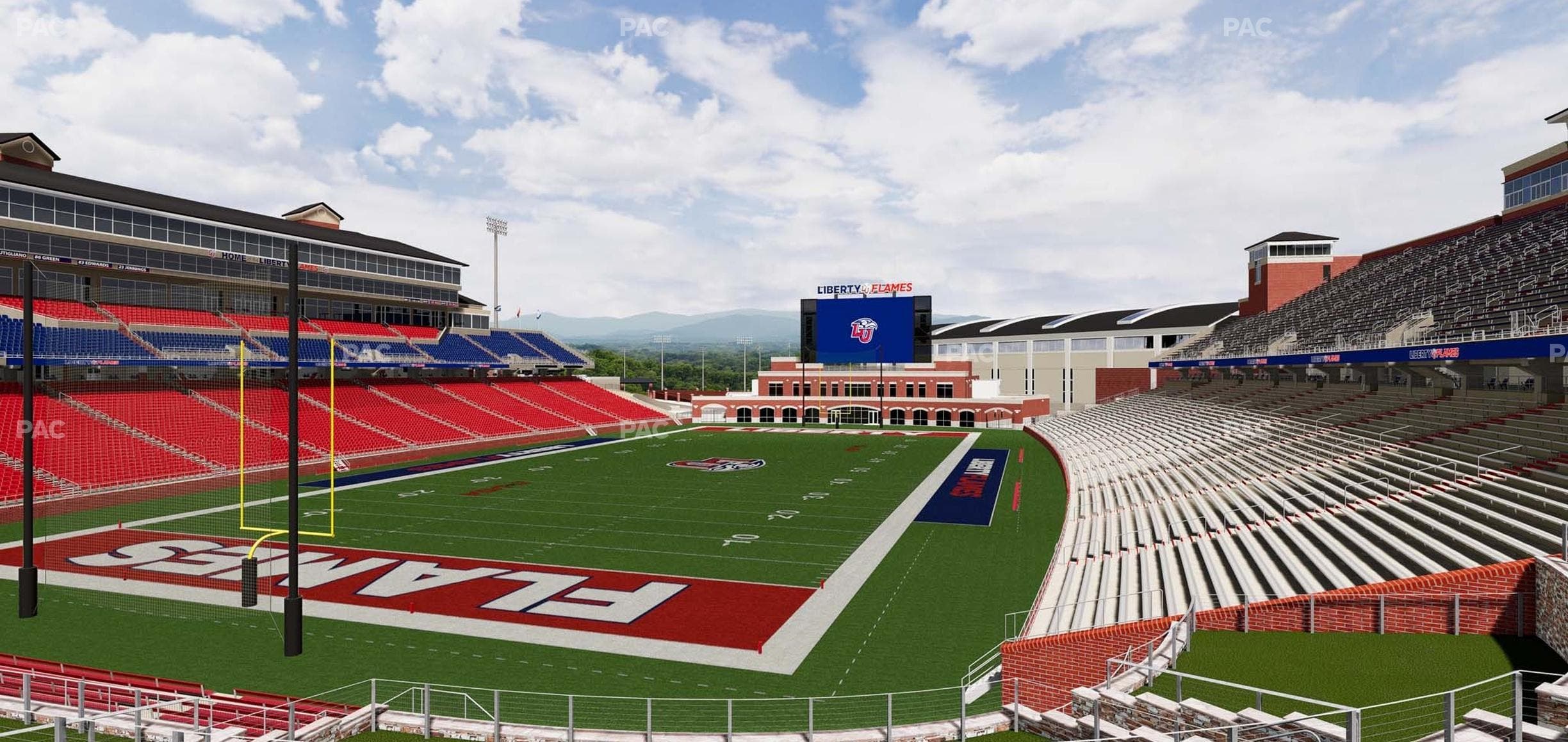 Williams Stadium - Section Cabana 4 Seat View