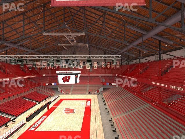 Wisconsin Field House - Section Buckys Balcony Seat View