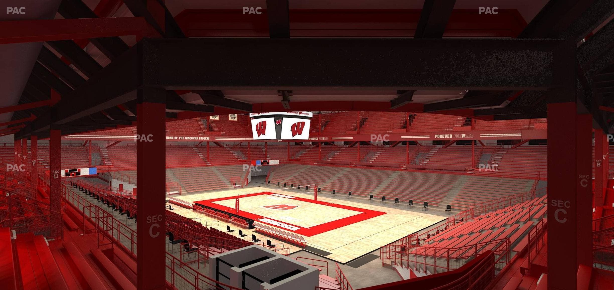 Wisconsin Field House - Section C Seat View