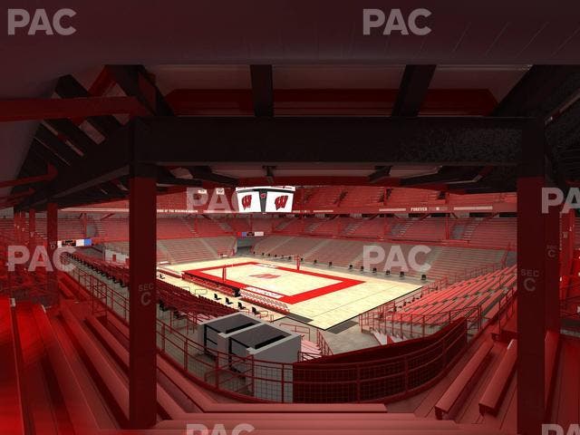 Wisconsin Field House - Section C Seat View