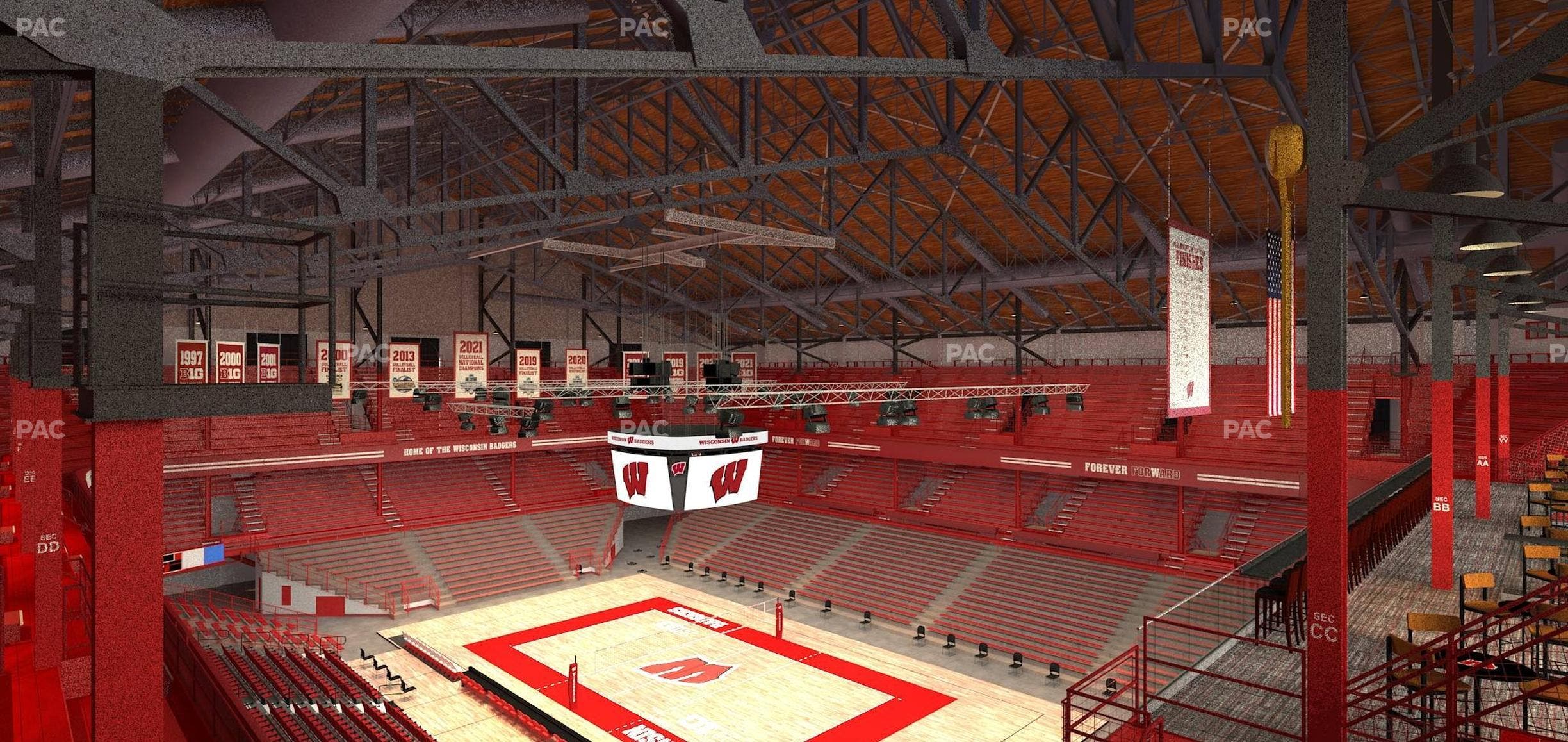 Wisconsin Field House - Section Cc Seat View