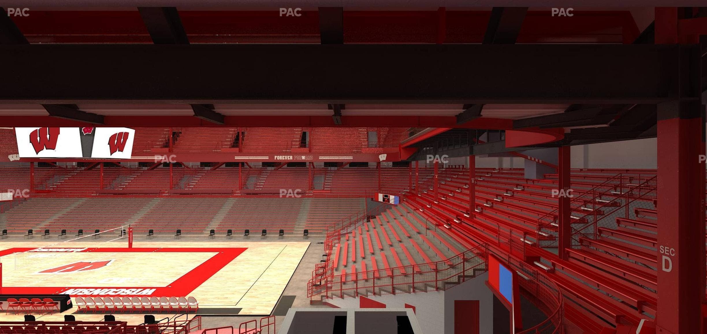 Wisconsin Field House - Section D Seat View
