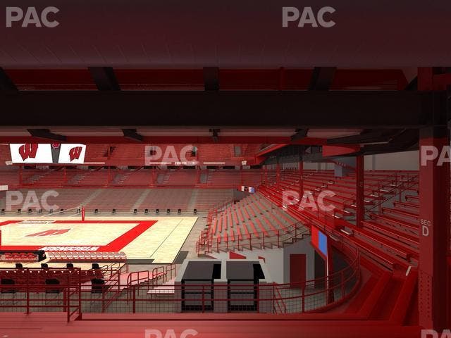 Wisconsin Field House - Section D Seat View
