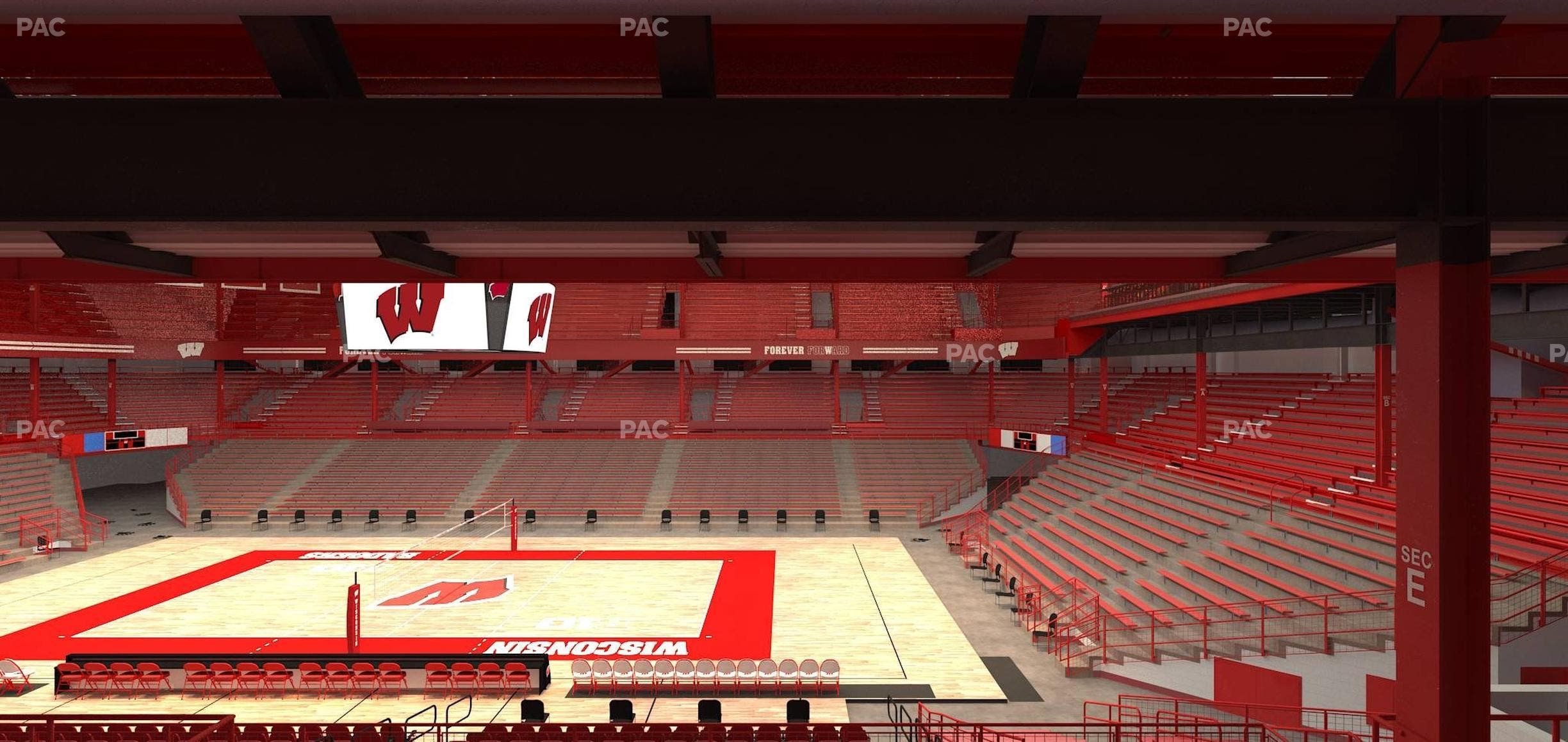 Wisconsin Field House - Section E Seat View