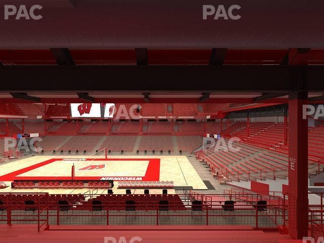 Wisconsin Field House - Section E Seat View