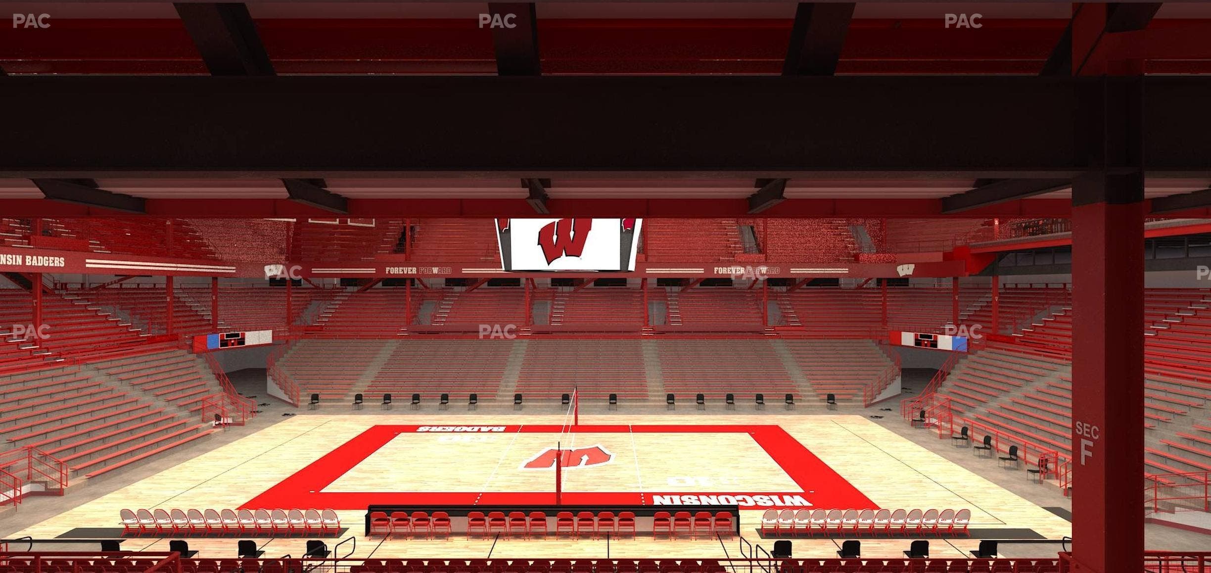 Wisconsin Field House - Section F Seat View
