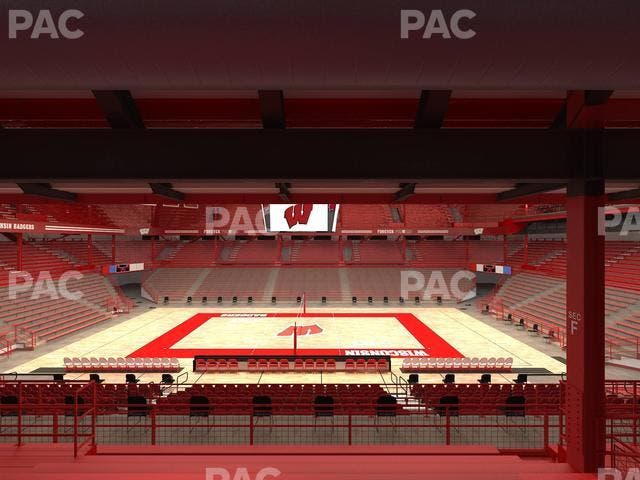 Wisconsin Field House - Section F Seat View