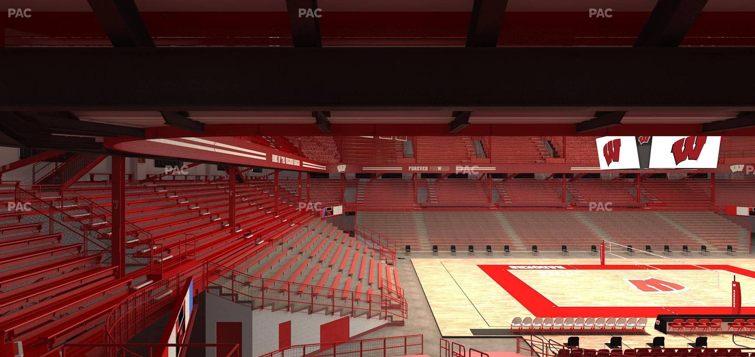 Wisconsin Field House - Section H Seat View