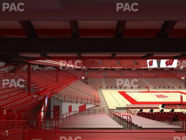 Wisconsin Field House - Section H Seat View