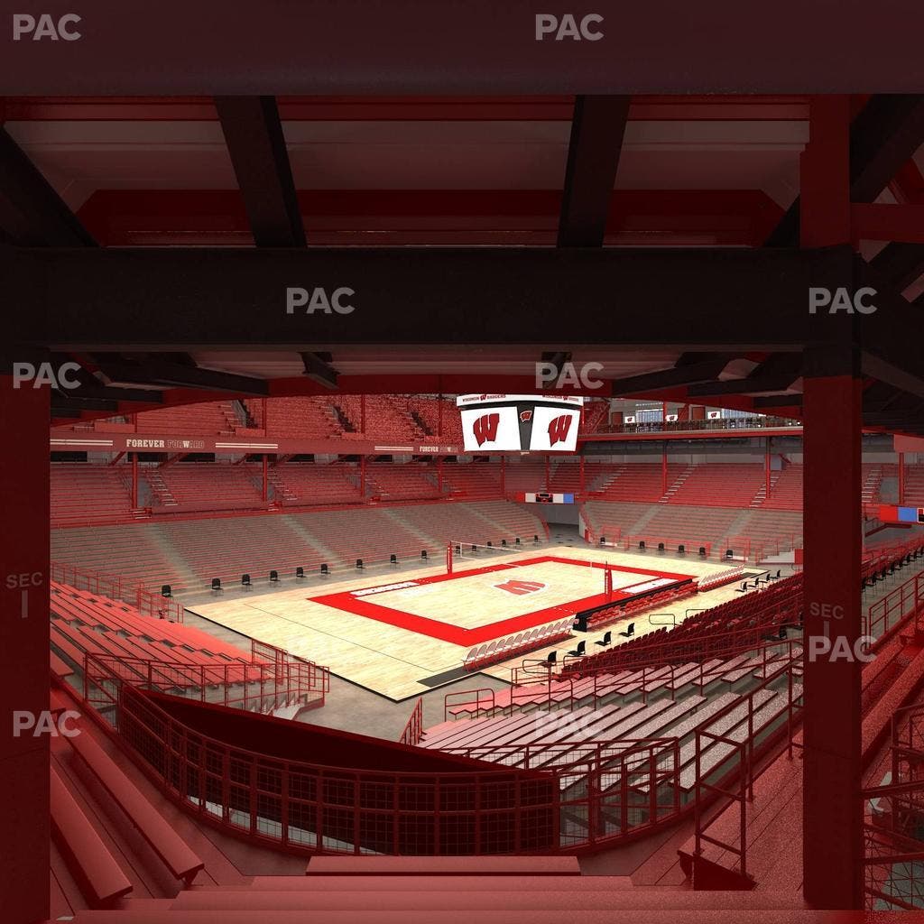 Wisconsin Field House - Section I Seat View