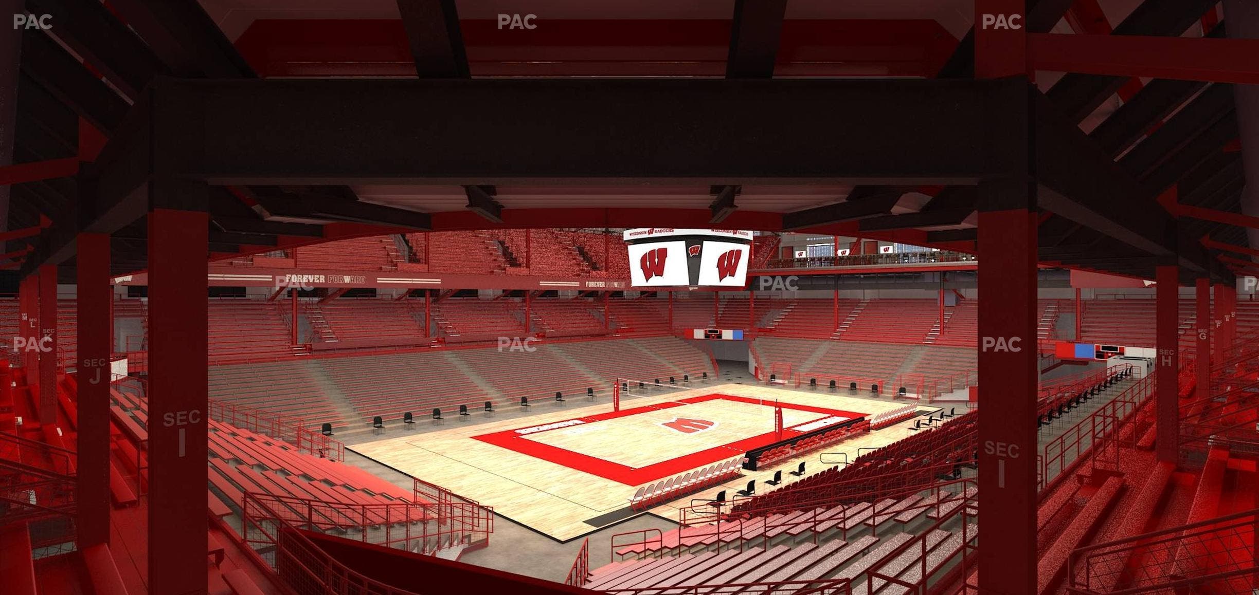 Wisconsin Field House - Section I Seat View