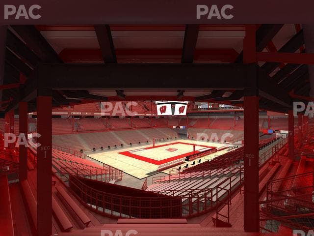 Wisconsin Field House - Section I Seat View