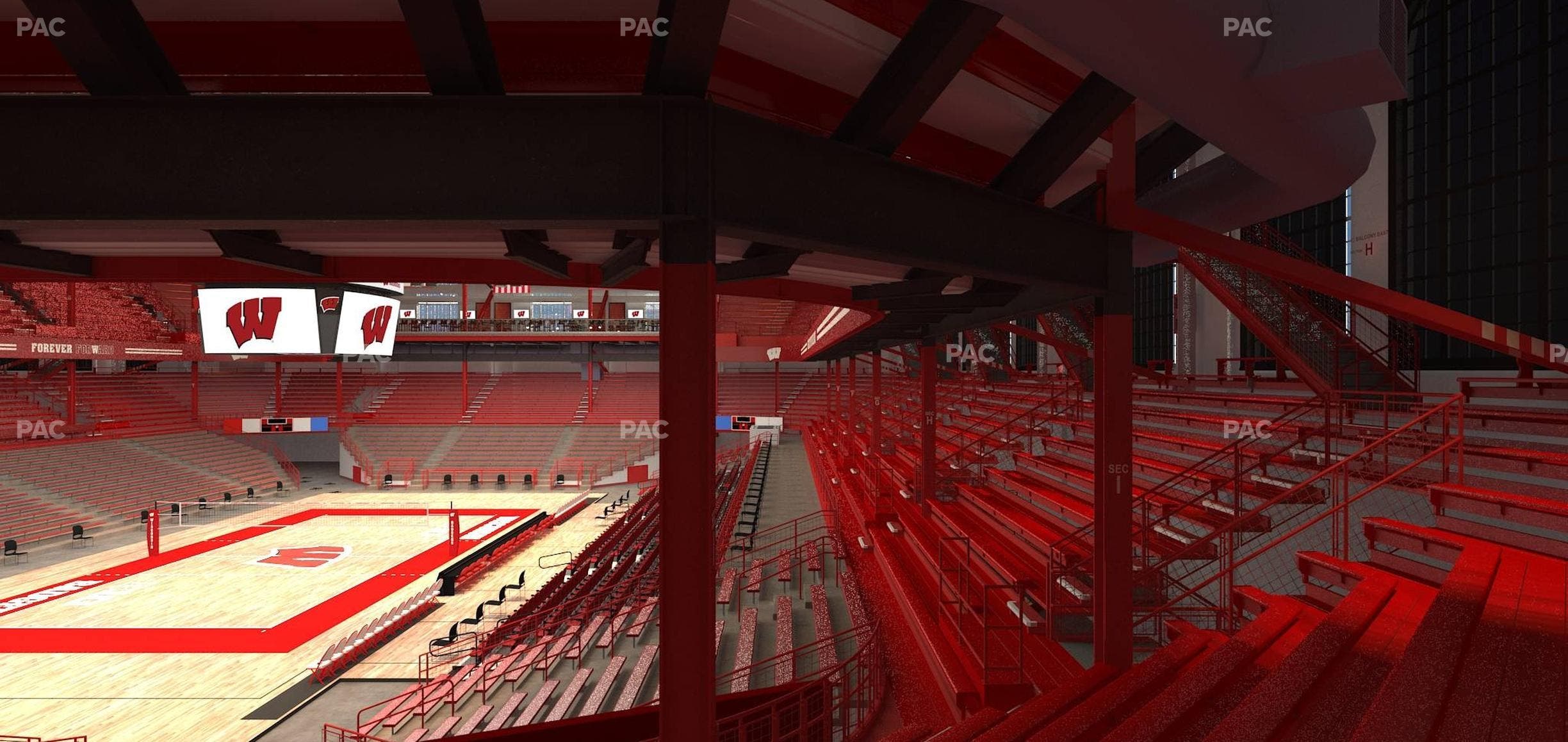 Wisconsin Field House - Section J Seat View
