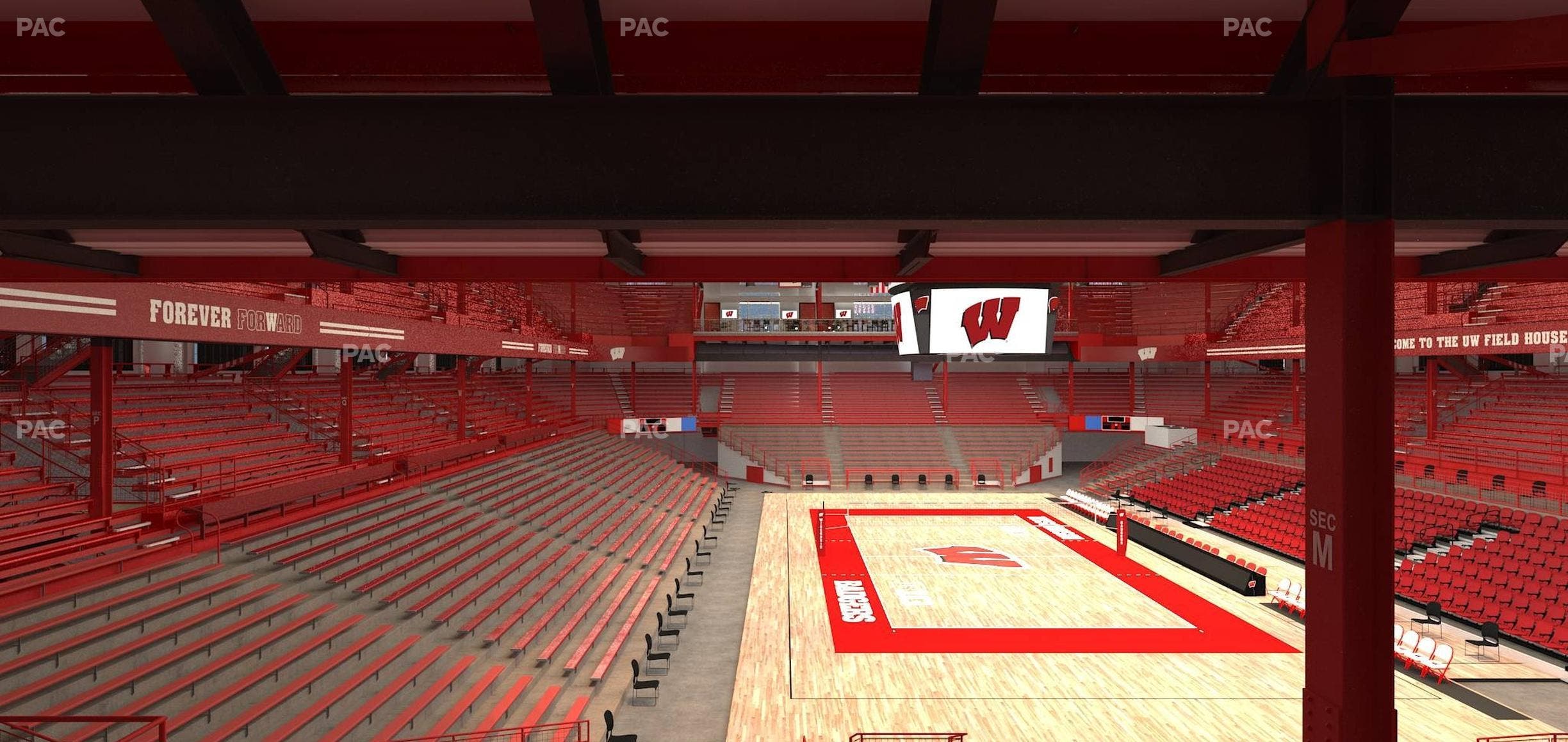 Wisconsin Field House - Section M Seat View