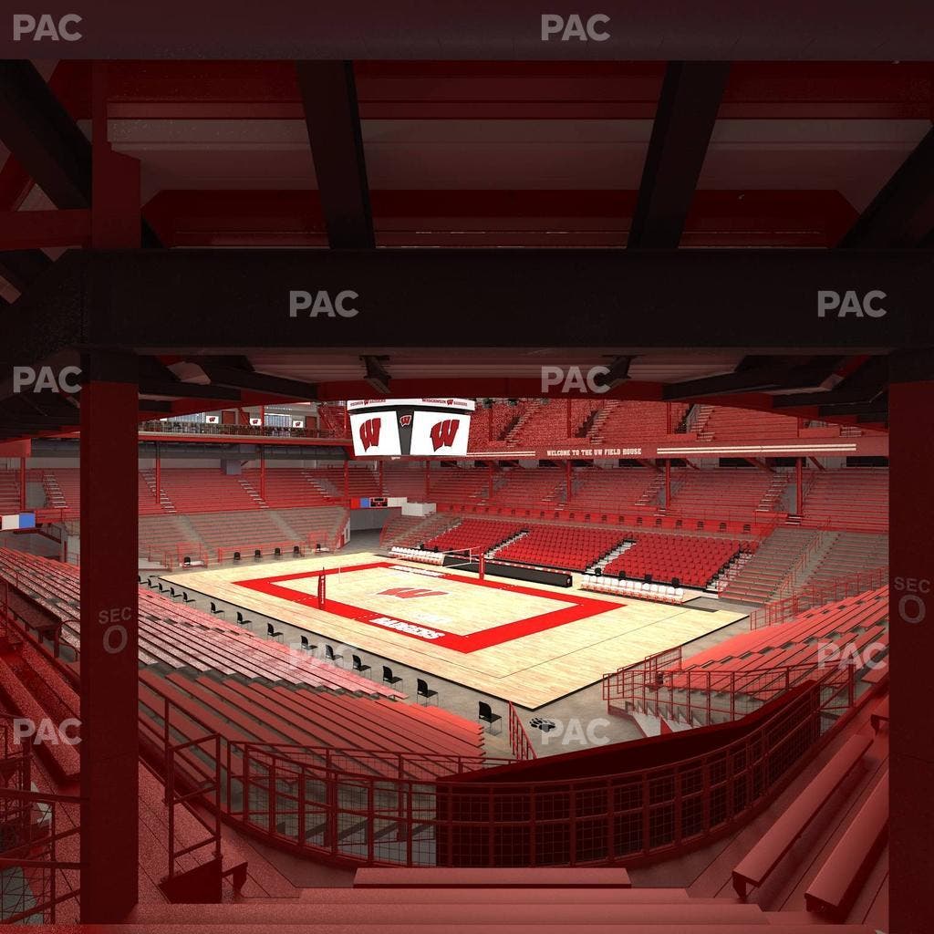 Wisconsin Field House - Section O Seat View