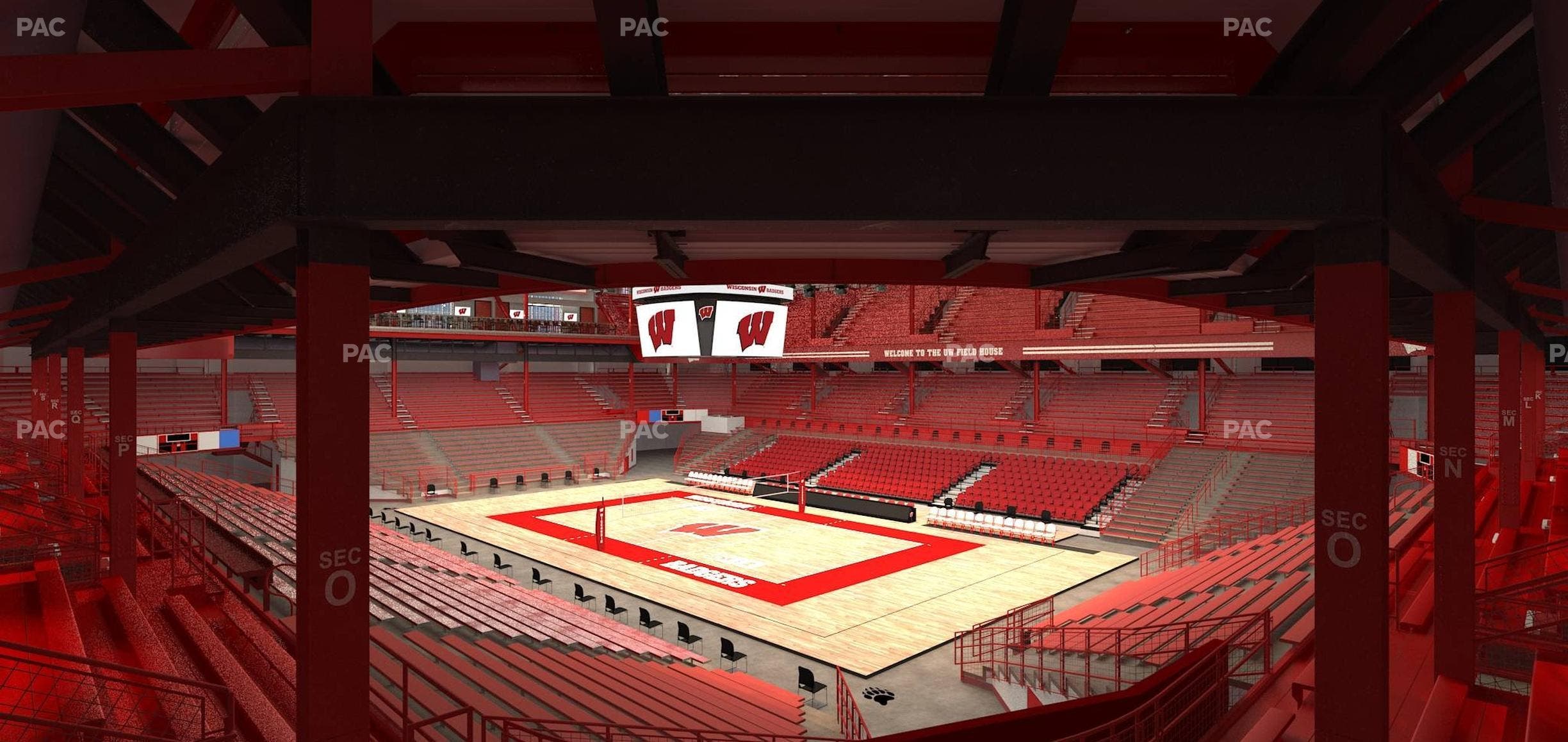 Wisconsin Field House - Section O Seat View