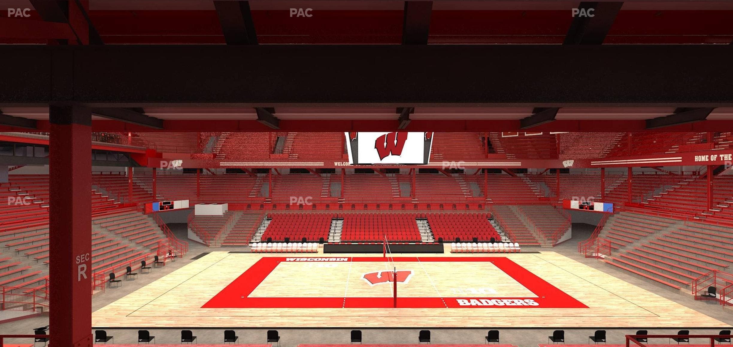 Wisconsin Field House - Section R Seat View