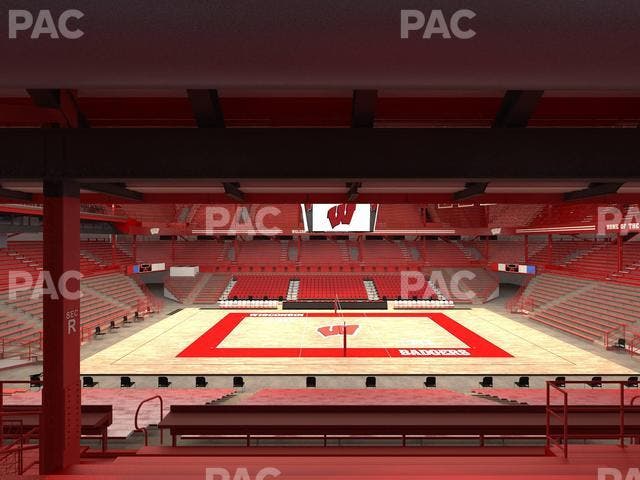 Wisconsin Field House - Section R Seat View