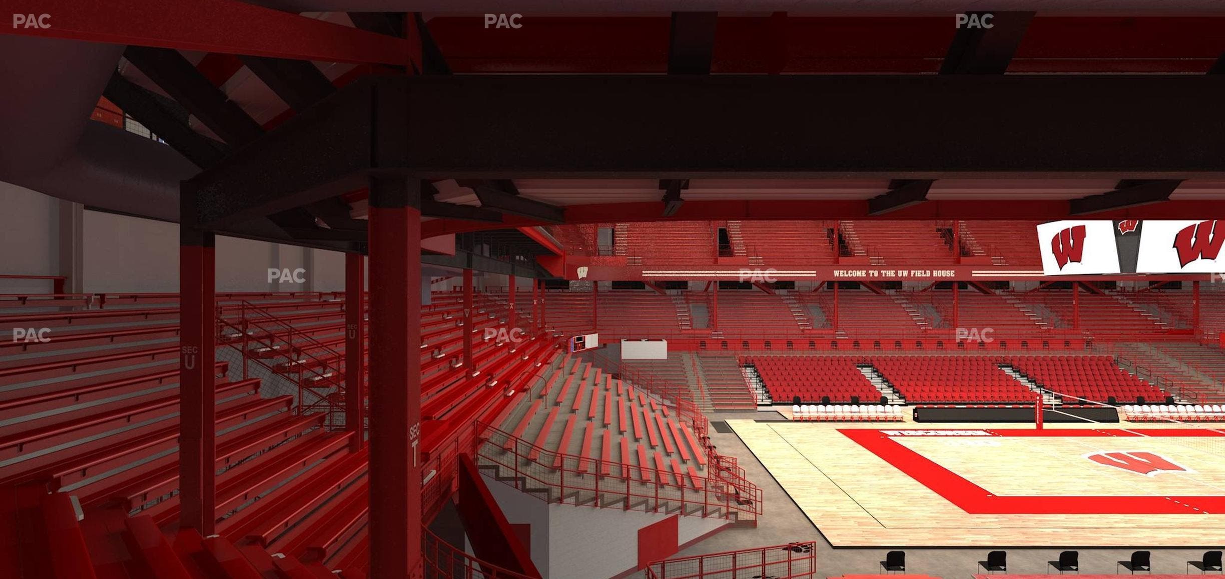 Wisconsin Field House - Section T Seat View