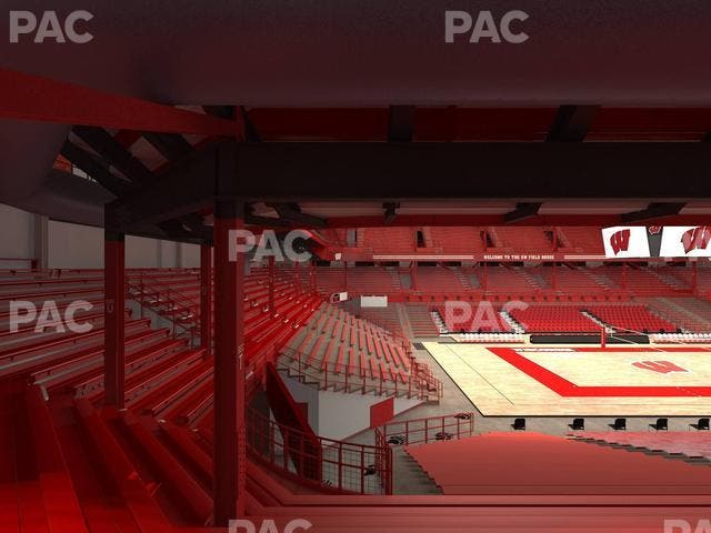 Wisconsin Field House - Section T Seat View