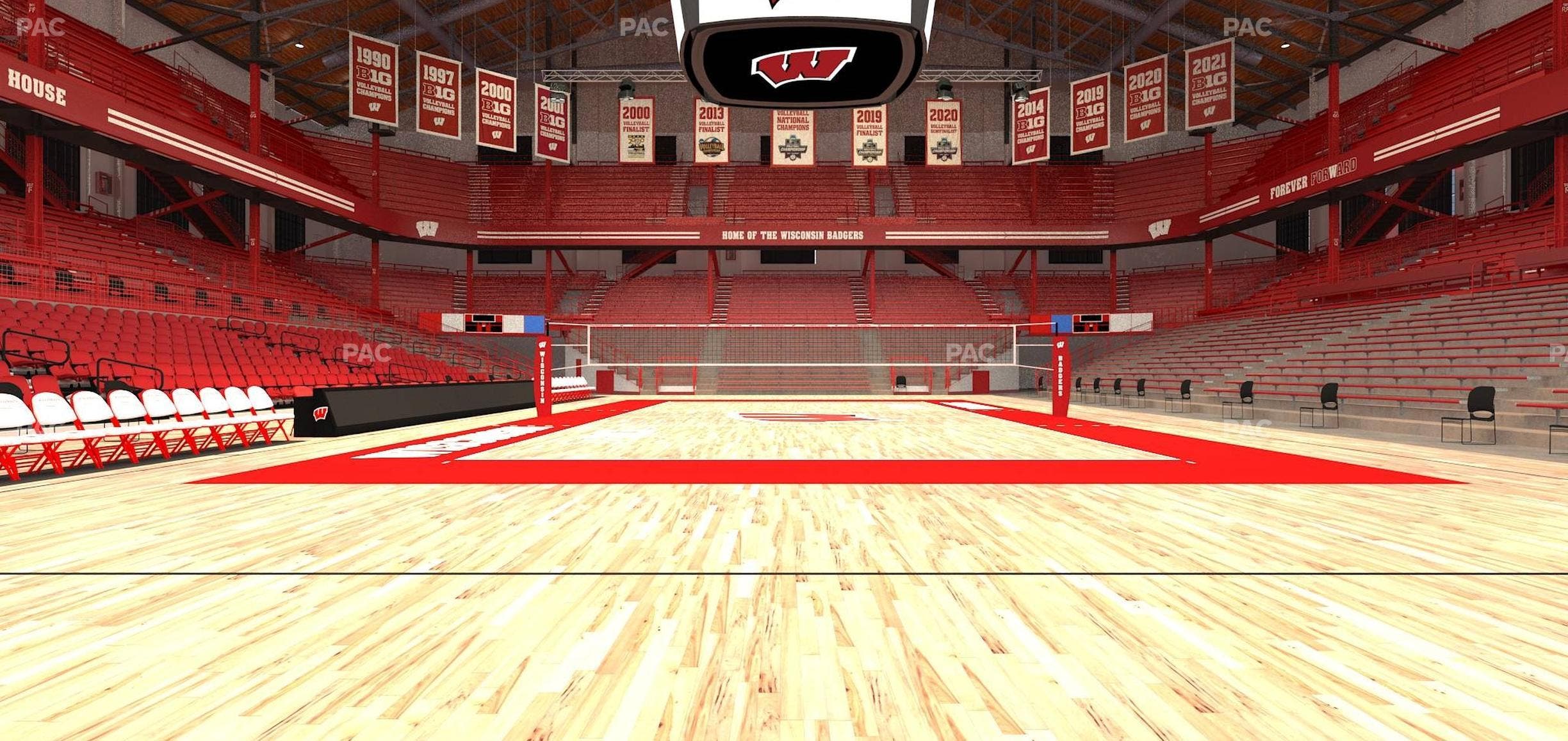 Wisconsin Field House - Section Wc A Seat View