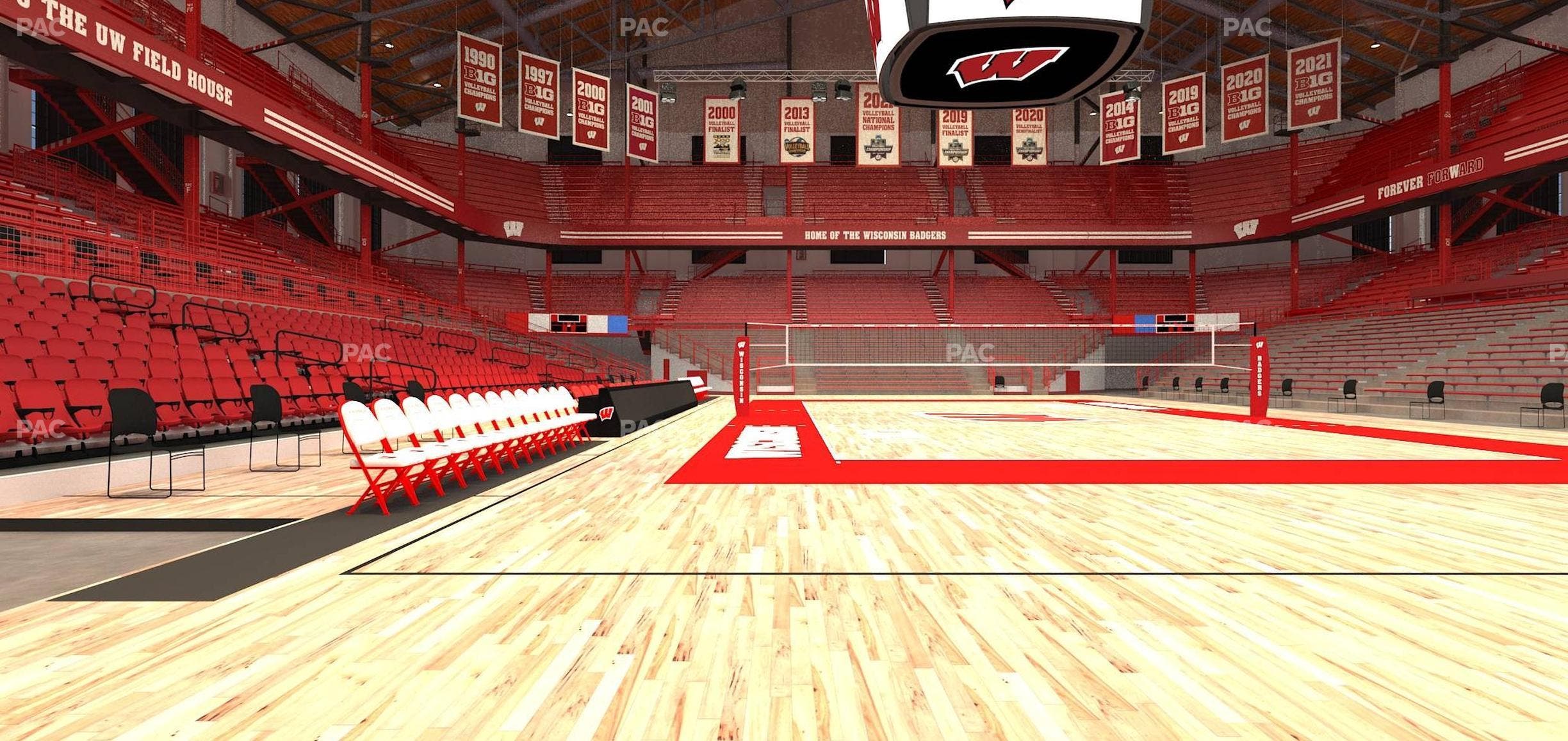 Wisconsin Field House - Section Wc B Seat View