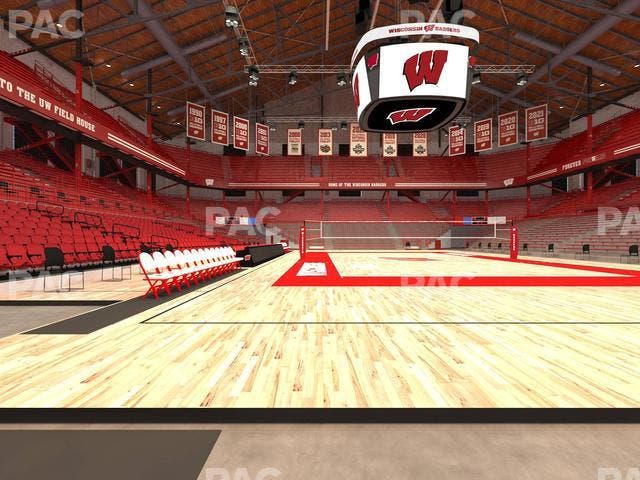 Wisconsin Field House - Section Wc B Seat View