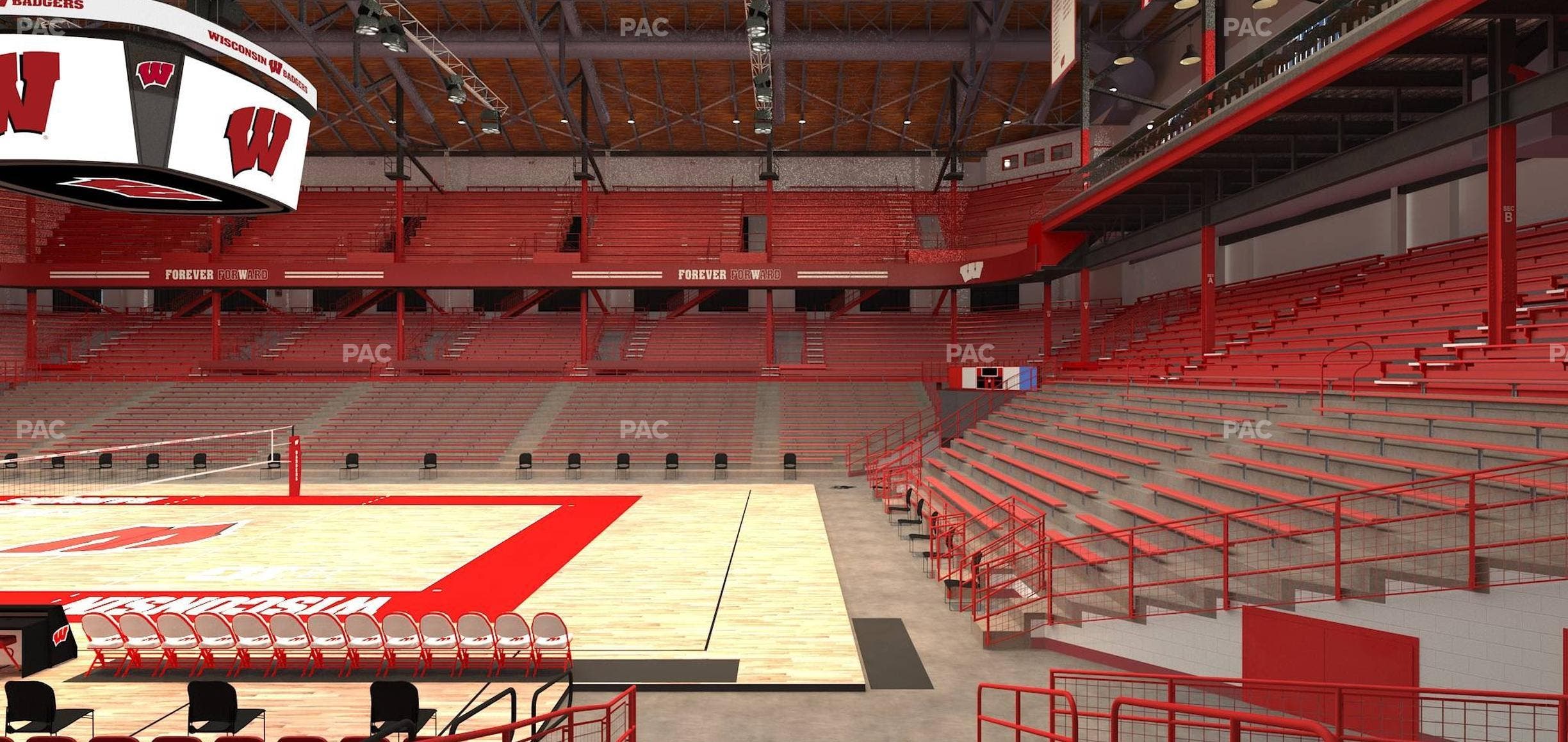Wisconsin Field House - Section Wc D Seat View