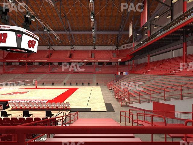Wisconsin Field House - Section Wc D Seat View