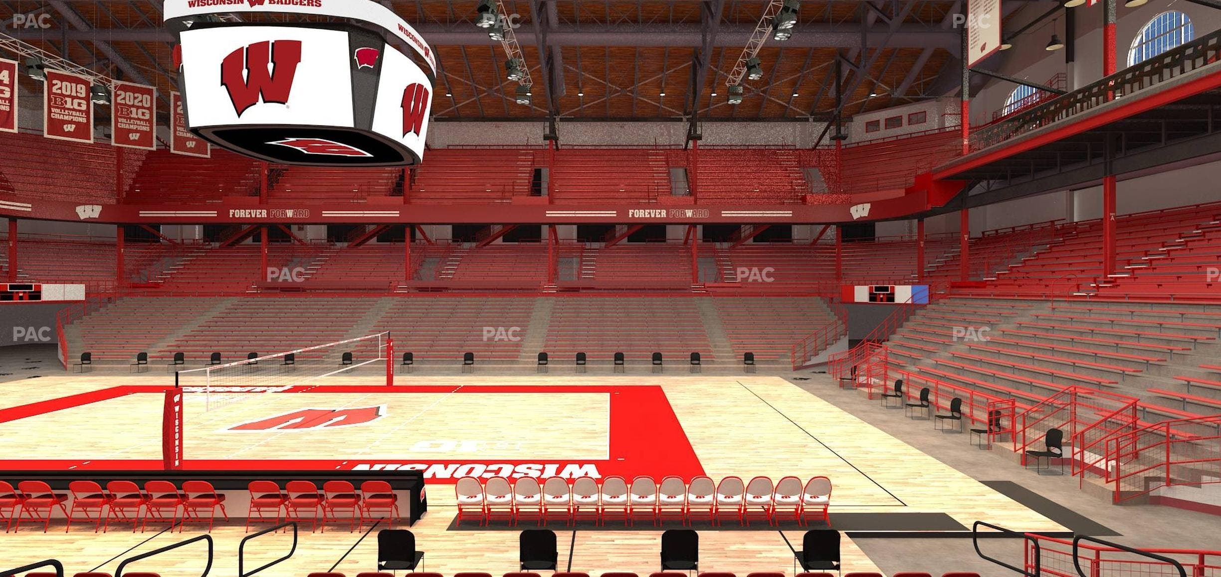 Wisconsin Field House - Section Wc E Seat View