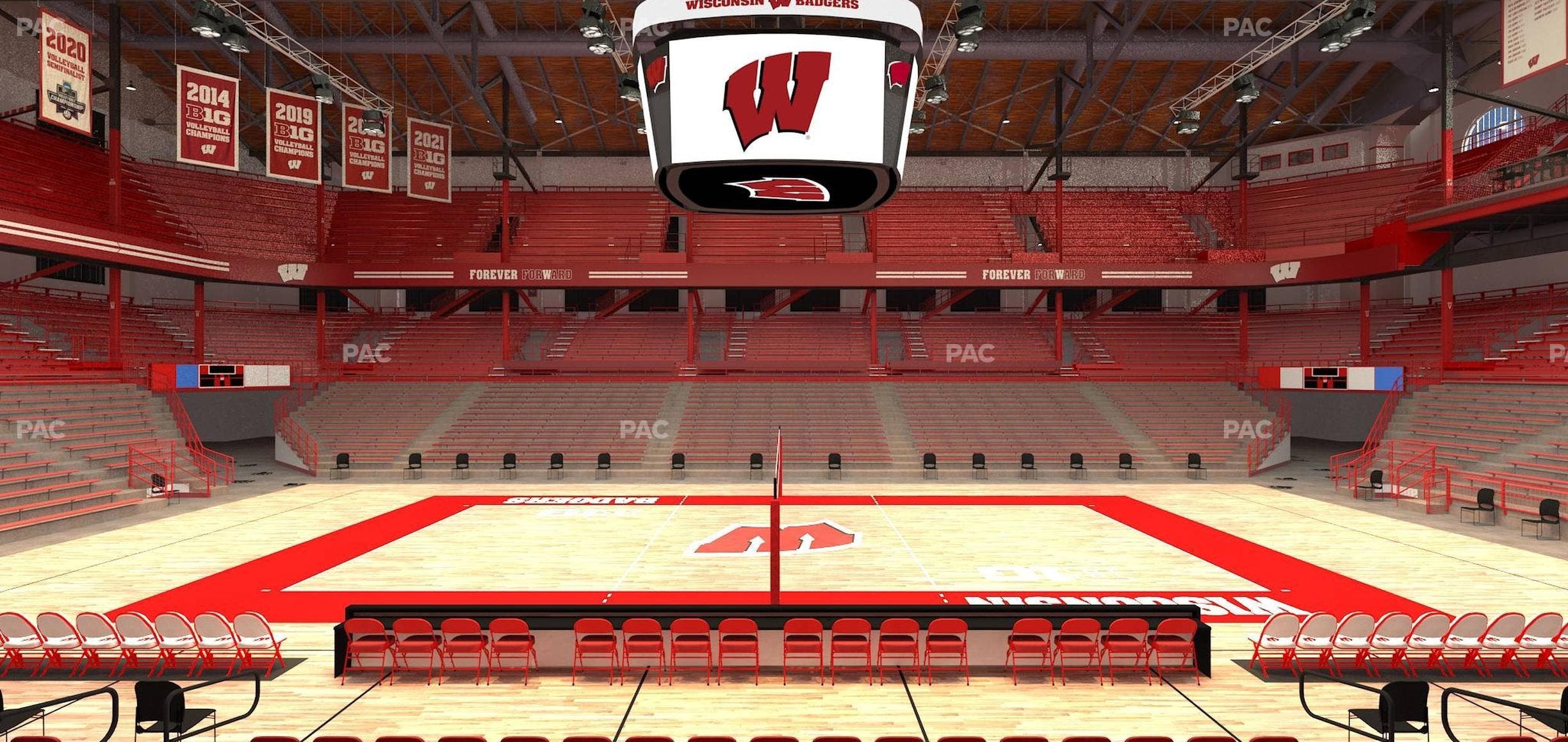 Wisconsin Field House - Section Wc F Seat View