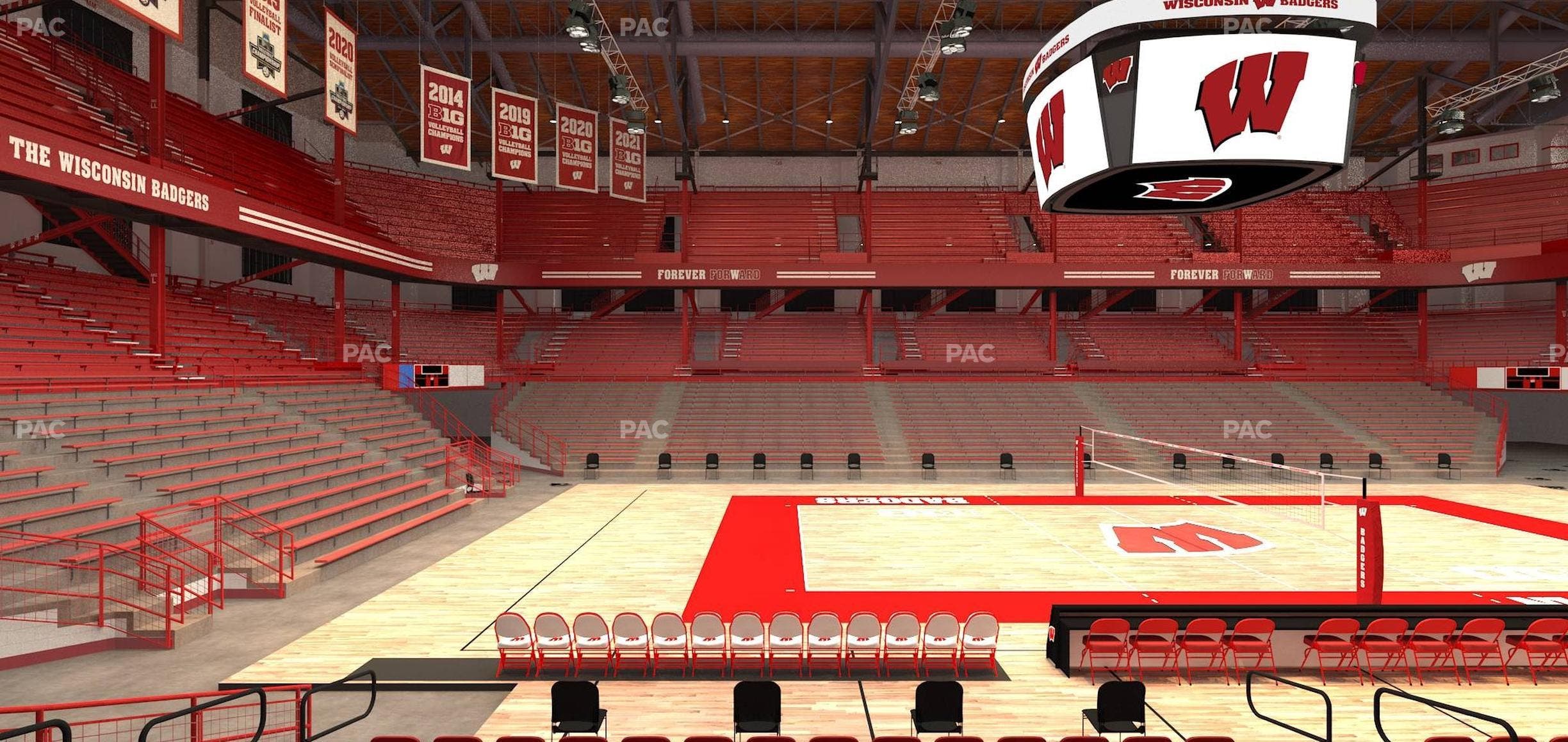 Wisconsin Field House - Section Wc G Seat View