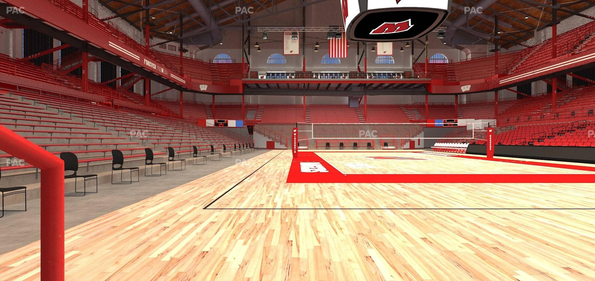 Wisconsin Field House - Section Wc M Seat View