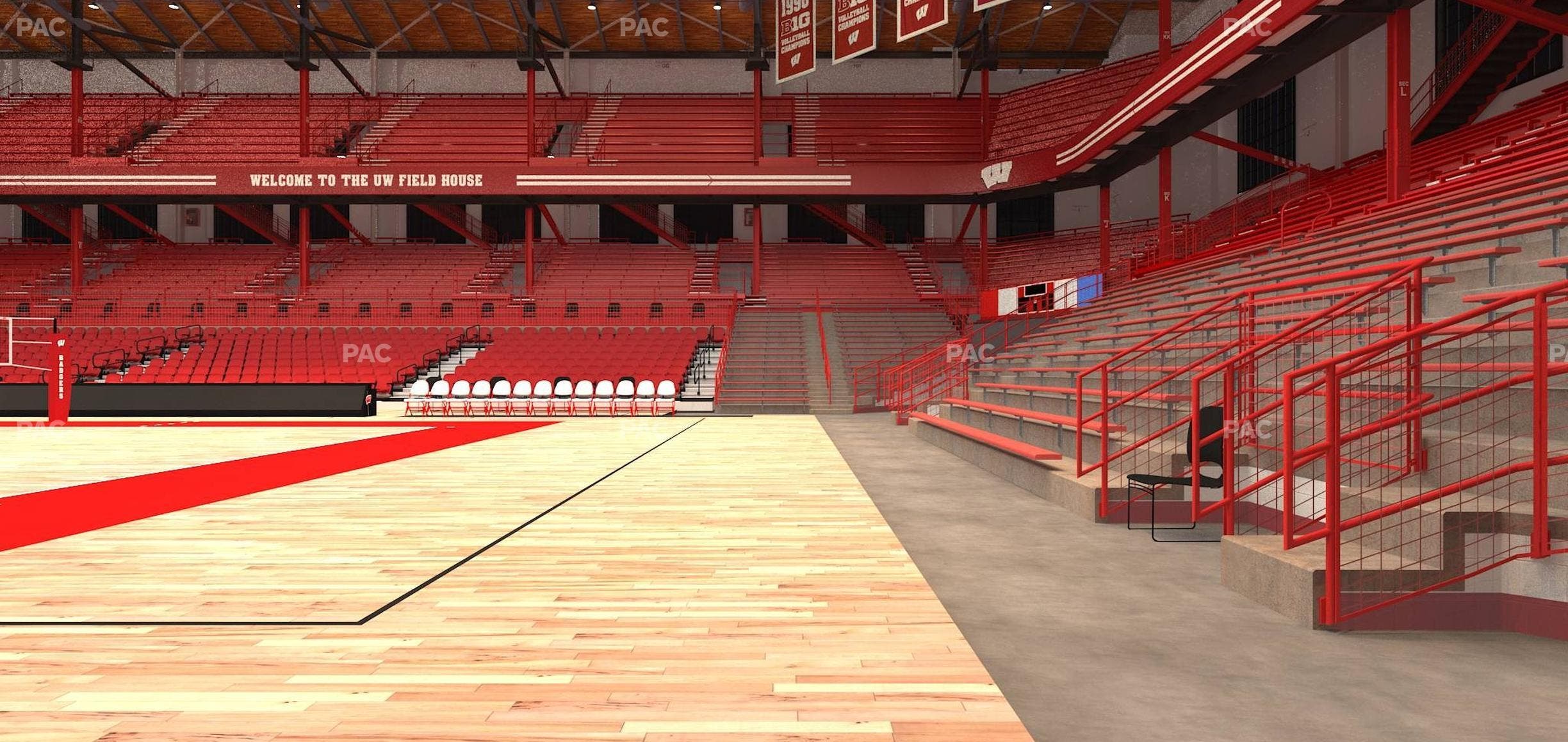 Wisconsin Field House - Section Wc P Seat View