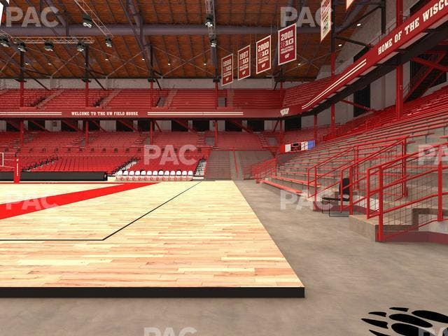 Wisconsin Field House - Section Wc P Seat View