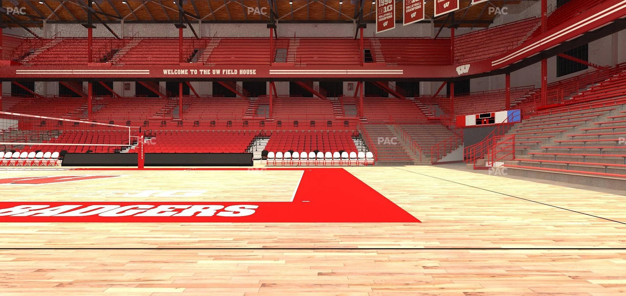 Wisconsin Field House - Section Wc Q Seat View
