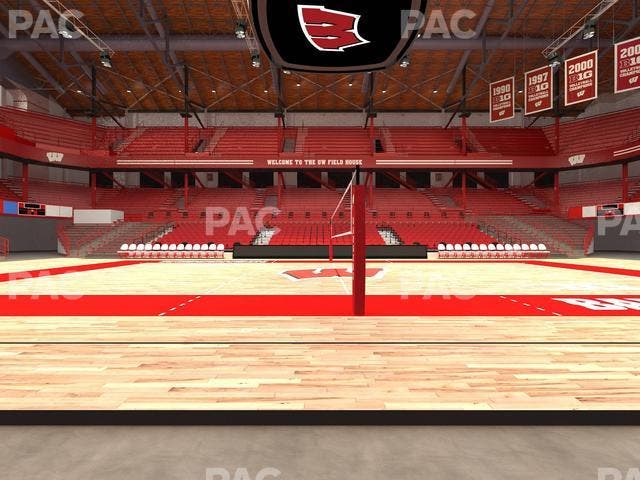 Wisconsin Field House - Section Wc R Seat View