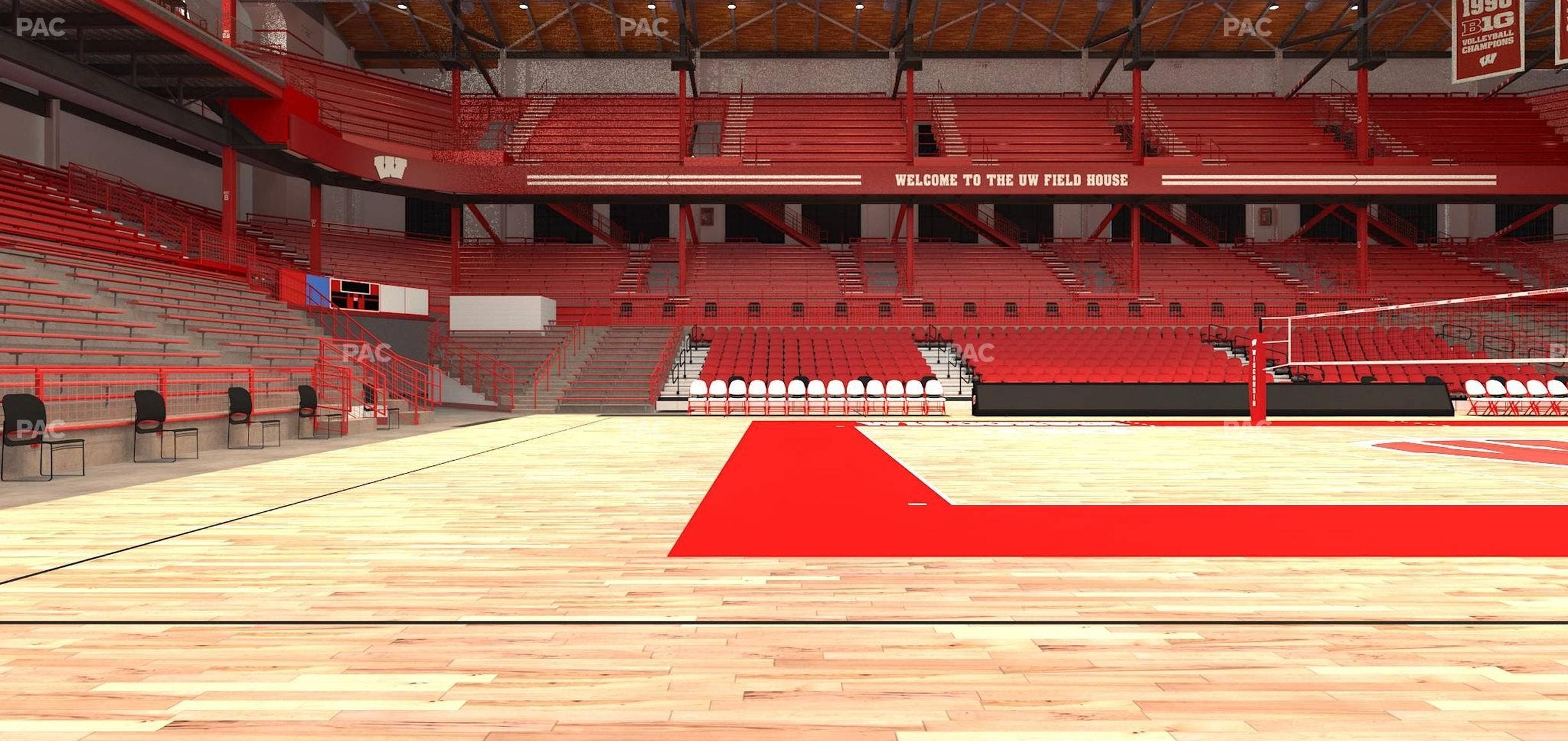 Wisconsin Field House - Section Wc S Seat View