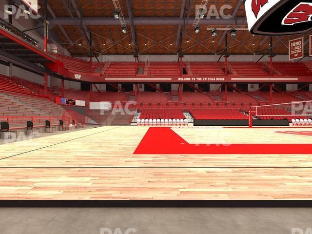 Wisconsin Field House - Section Wc S Seat View