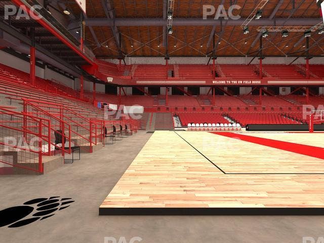 Wisconsin Field House - Section Wc T Seat View