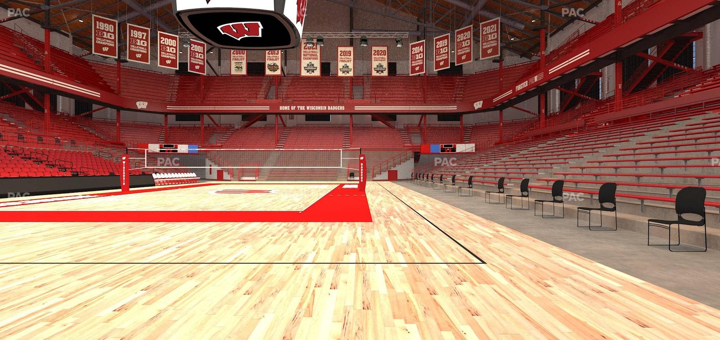 Wisconsin Field House - Section Wc V Seat View
