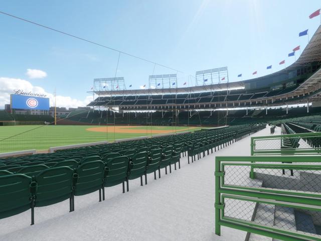 Official view from Section 105 at Wrigley Field