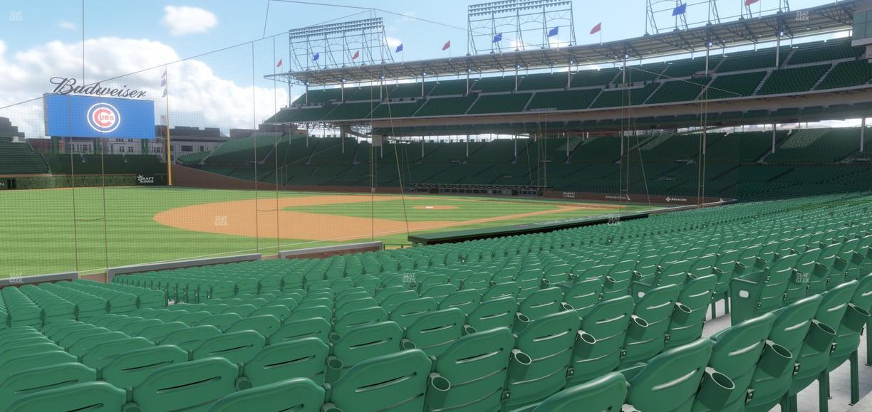 Wrigley Field - Section 107 Seat View