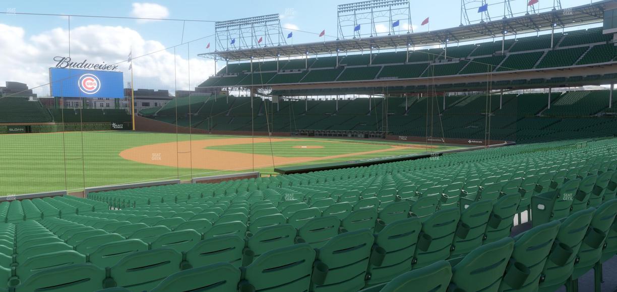 Wrigley Field - Section 107 Seat View
