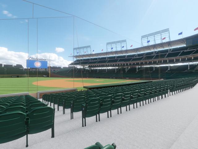 Official view from Section 108 at Wrigley Field
