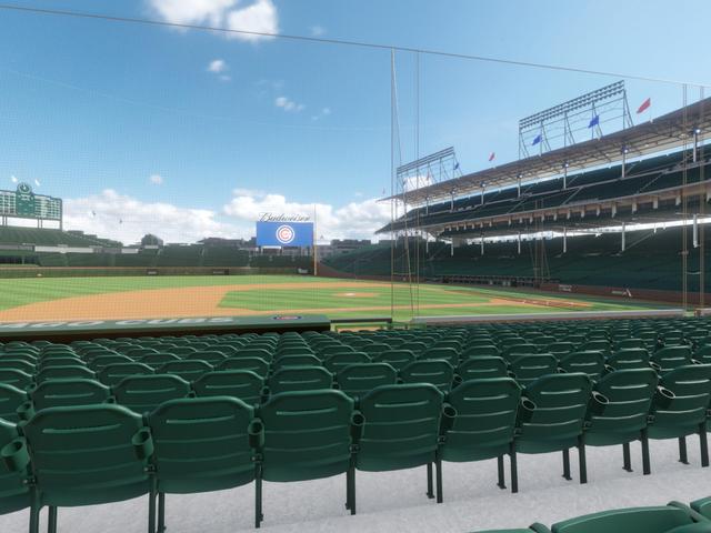 Official view from Section 111 at Wrigley Field