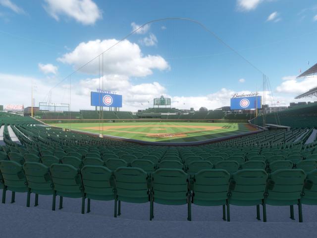 Official view from Section 117 at Wrigley Field