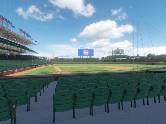 Official view from Section 121 at Wrigley Field