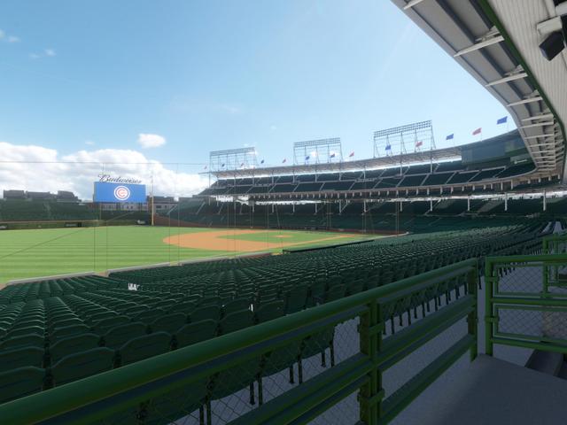 Official view from Section 207 at Wrigley Field