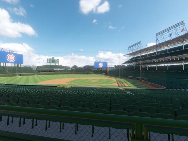 Official view from Section 213 at Wrigley Field